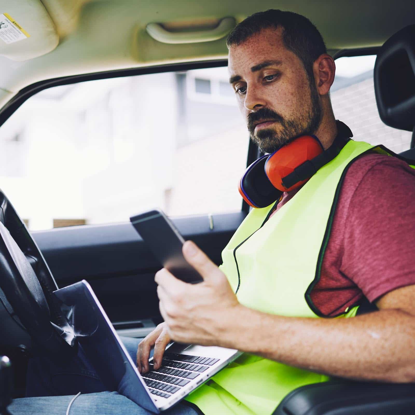 construction-worker-working-in-his-car